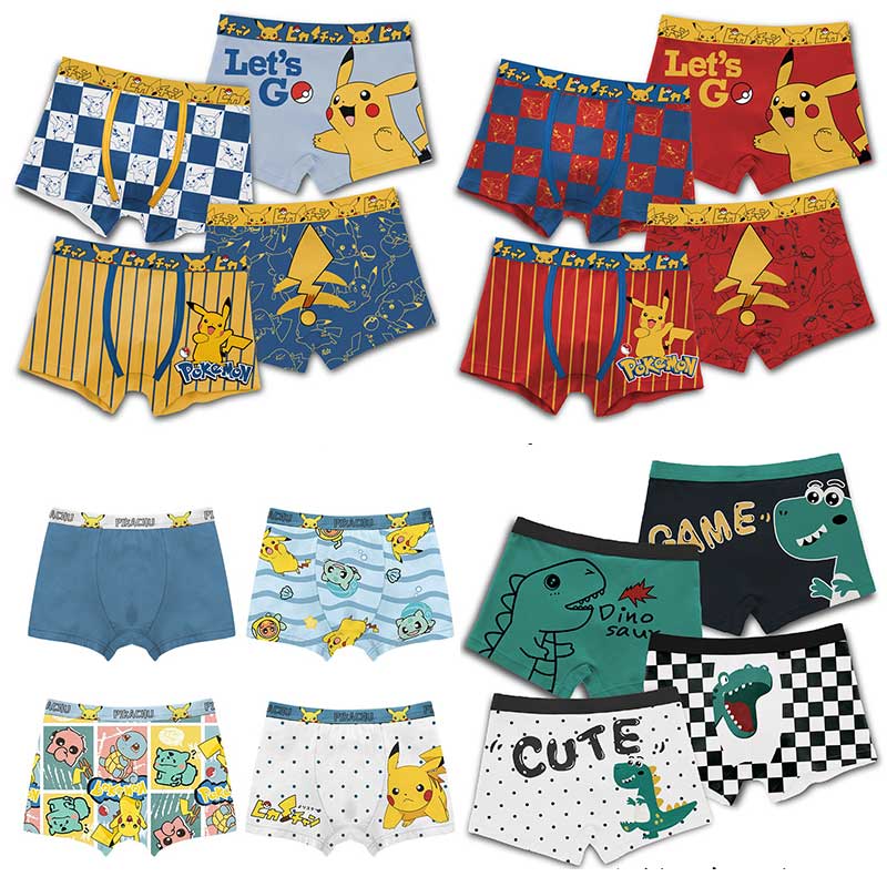 Baby Products In Japan - Anime Pokemon Children's Boys Underwear Pure