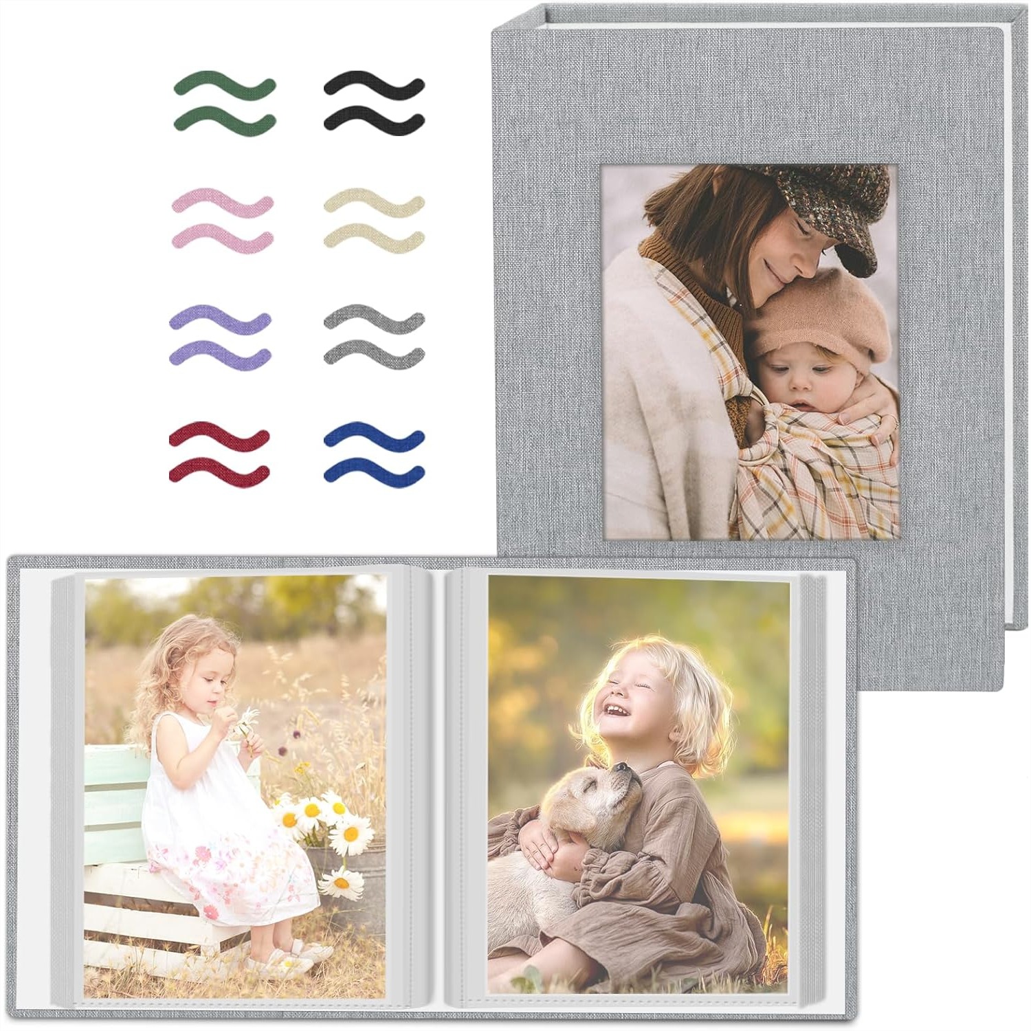 Baby Products Pictures - 2 Pack Photo Album 4x6 Pictures,