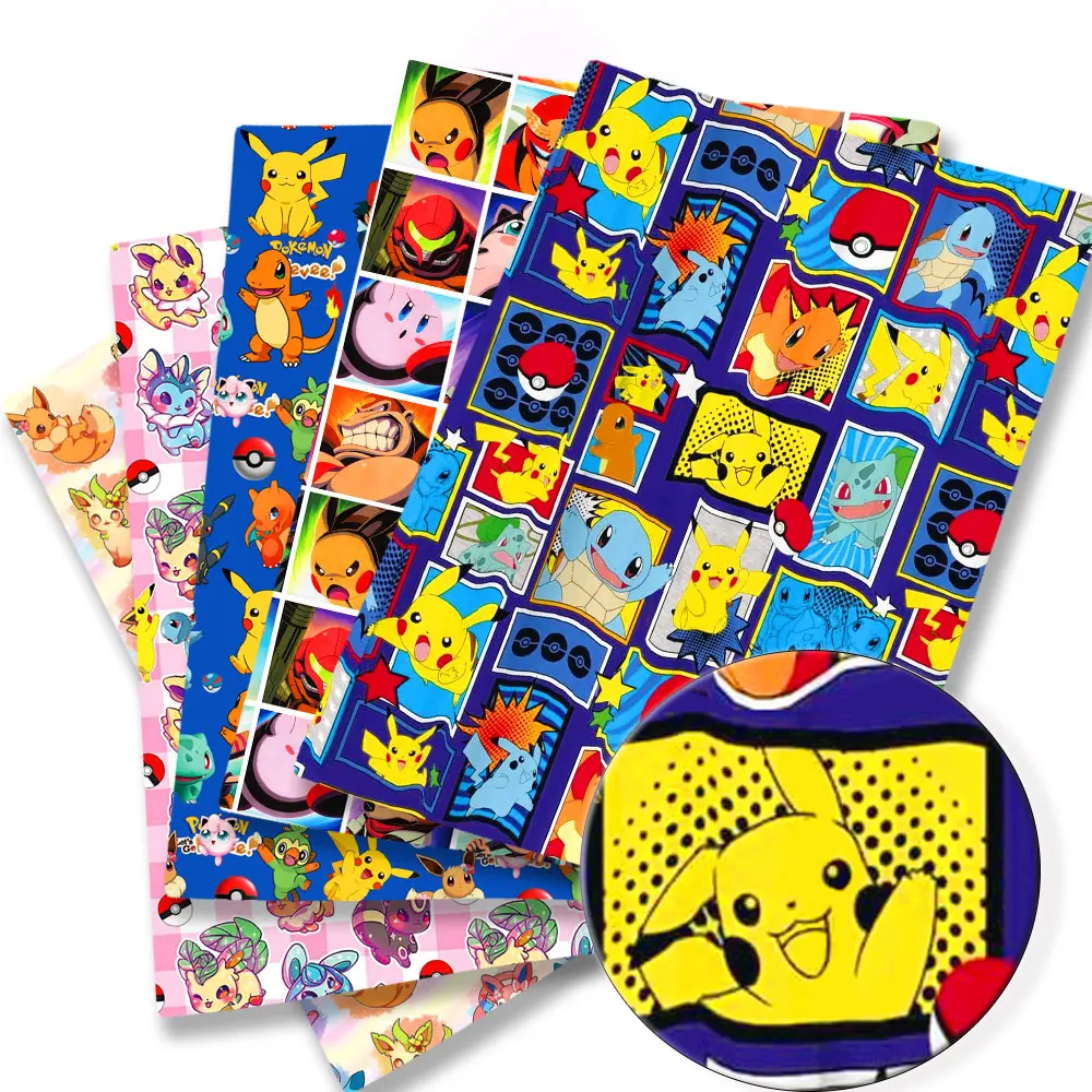 Baby Products In Japan - Pokemon Cartoon Fabric140*50cm Handmade Sewing Patchwork