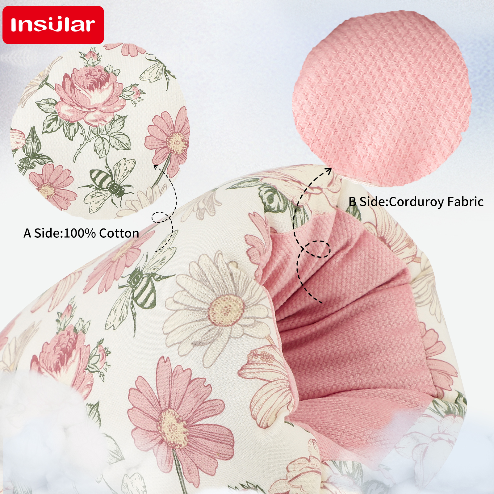 Nursing Pillow Breastfeeding - Newborn Cotton Breastfeeding Arm Pillow Cozy