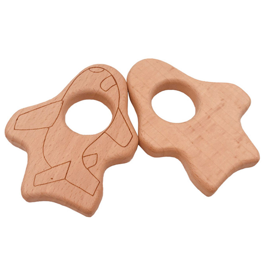 Baby Products Natural - 2Pcs Baby Teething Accessories Airplane Shape