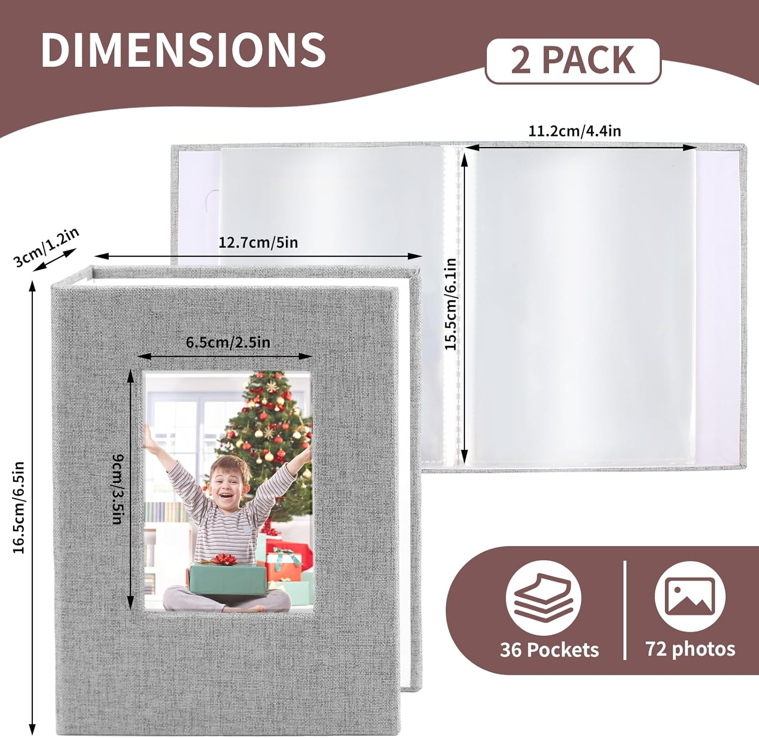 2 Pack Photo Album 4x6 Linen C - Baby Products Pictures incelemesi ve fiyatı