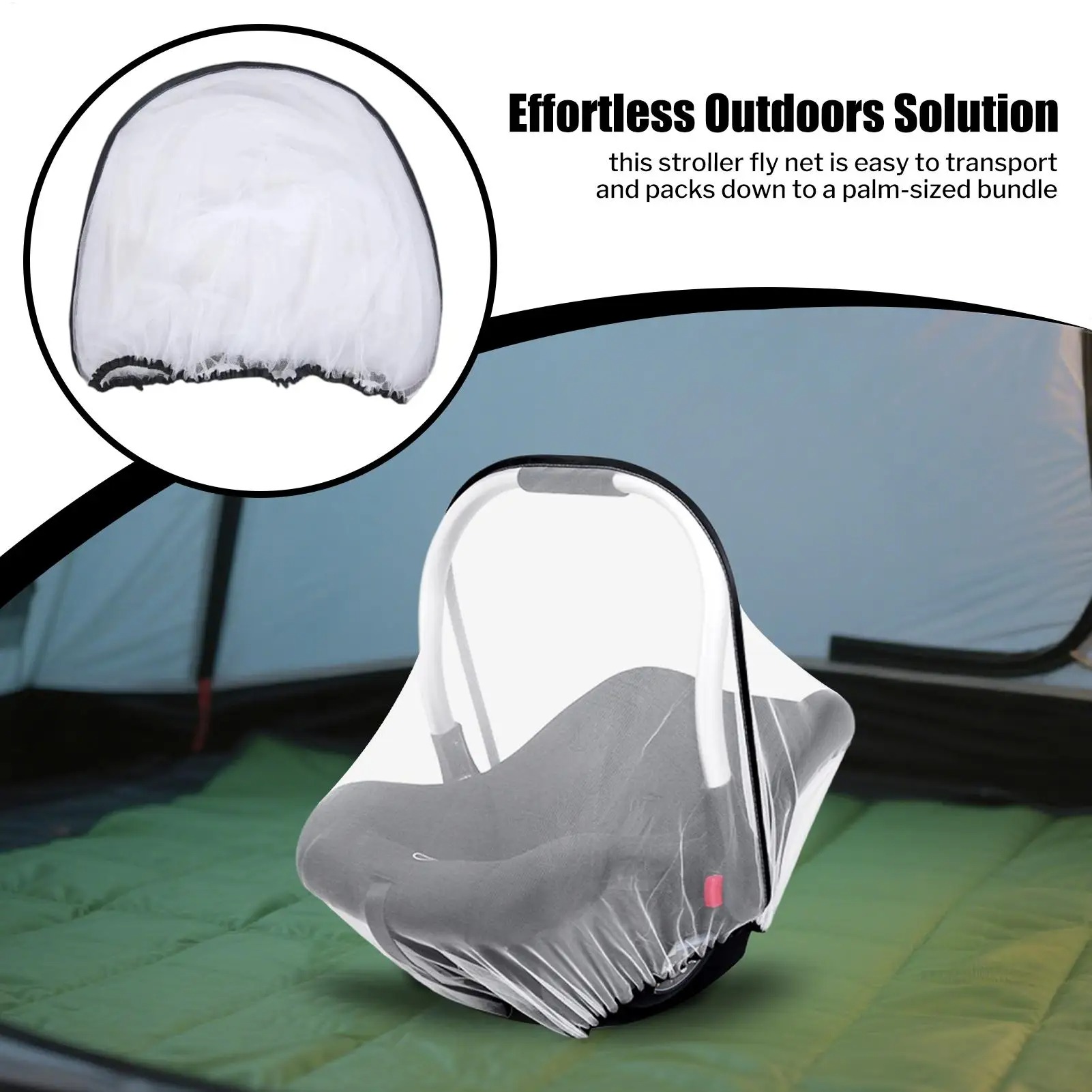 Baby Stroller Basket Mosquito  - Infant Car Seat Cover incelemesi ve fiyatı
