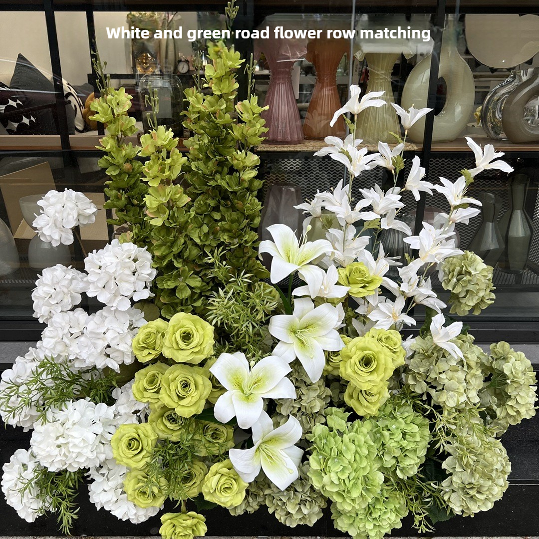White and green wedding path f - Baby Products Wholesale incelemesi ve fiyatı