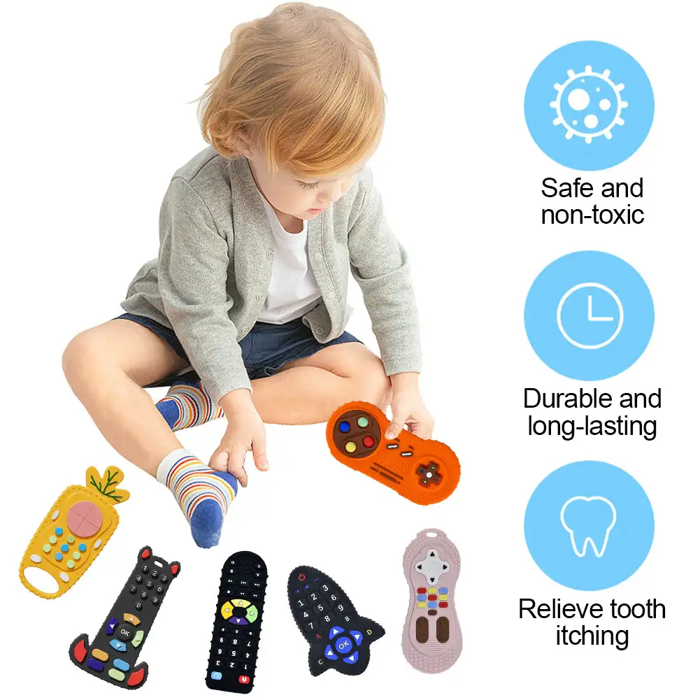 Baby Silicone Teether Toys Rem - Baby Products Natural incelemesi ve fiyatı