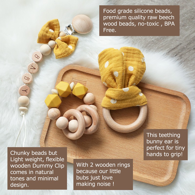 1pc Baby Rattle Wooden Ring Be - Baby Products Pictures incelemesi ve fiyatı