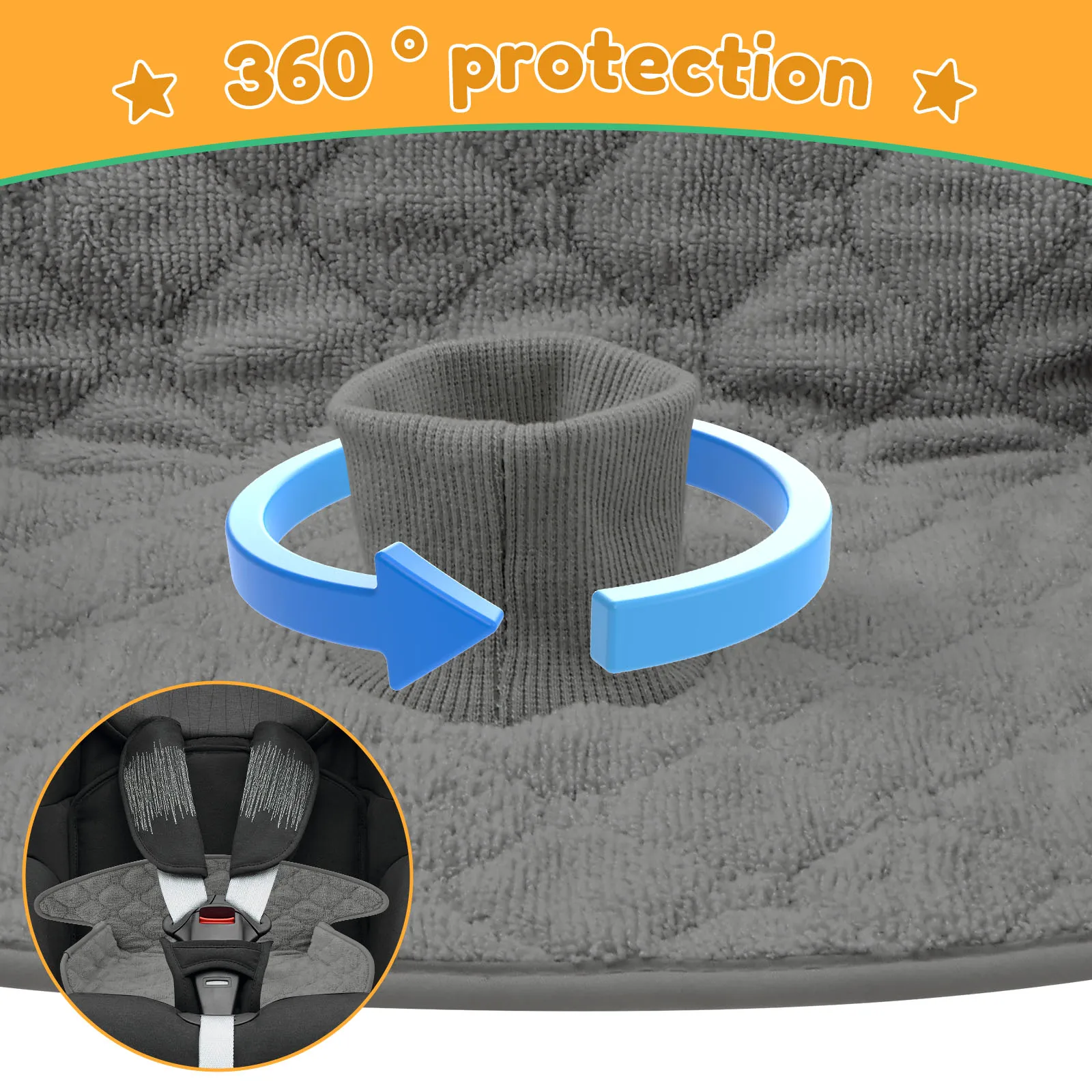 2 Pcs Baby Piddle Pad Polyeste - Infant Car Seat Cover incelemesi ve fiyatı