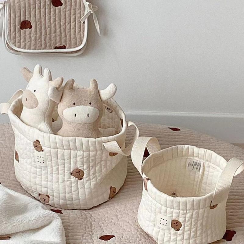 Cute Bear Embroidery Diaper Ba - Baby Products Basket incelemesi ve fiyatı
