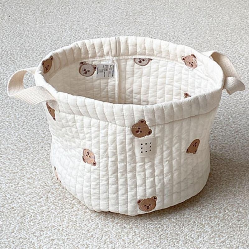 Cute Bear Embroidery Diaper Ba - Baby Products Basket incelemesi ve fiyatı