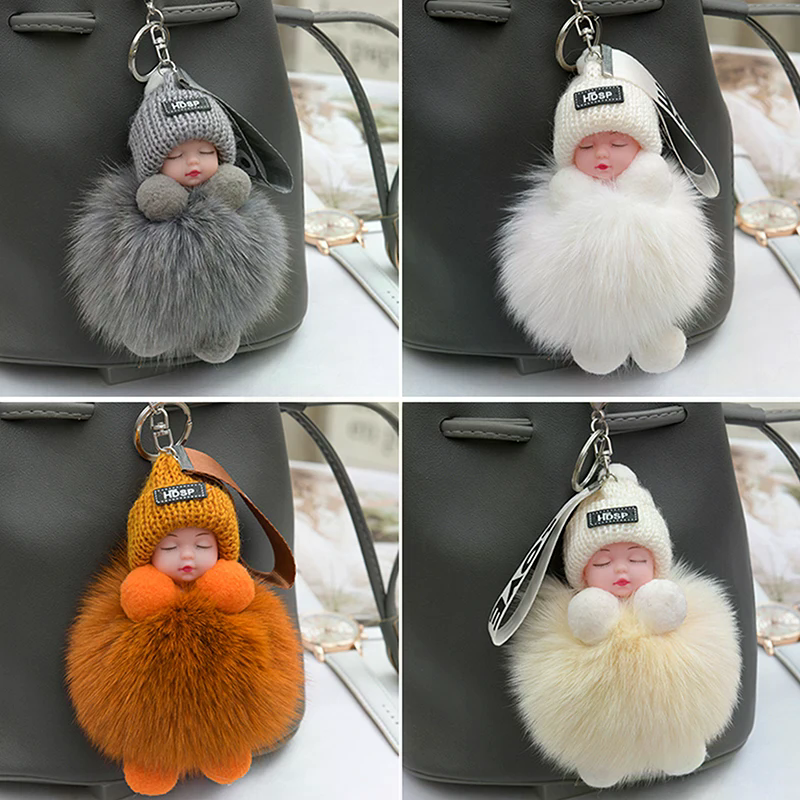 Pompom Sleeping Baby Keychain  - Baby Sleep Sack incelemesi ve fiyatı