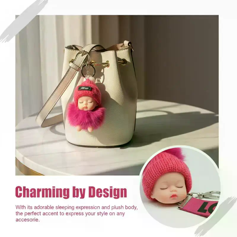 Pompom Sleeping Baby Keychain  - Baby Sleep Sack incelemesi ve fiyatı
