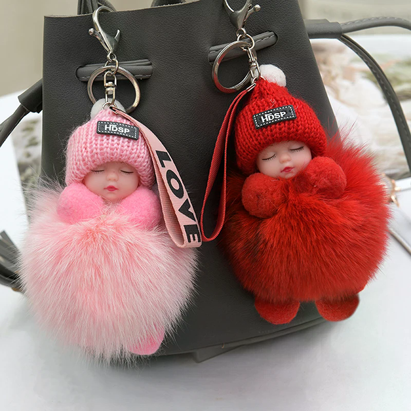 Pompom Sleeping Baby Keychain  - Baby Sleep Sack incelemesi ve fiyatı