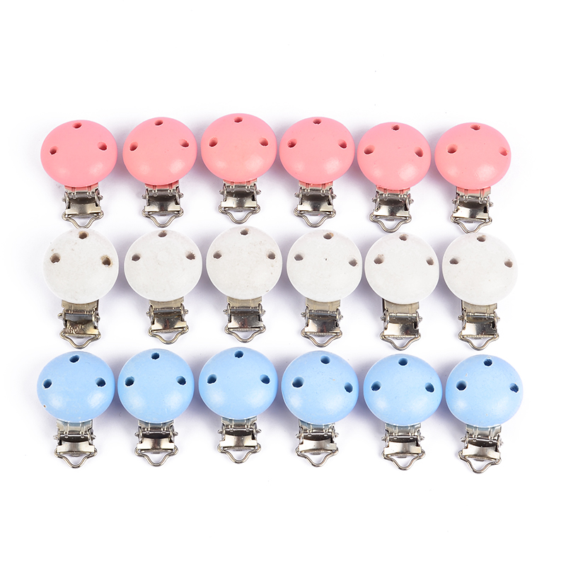 10Pcs Round Wood Pacifier Clip - Baby Products Wholesale incelemesi ve fiyatı