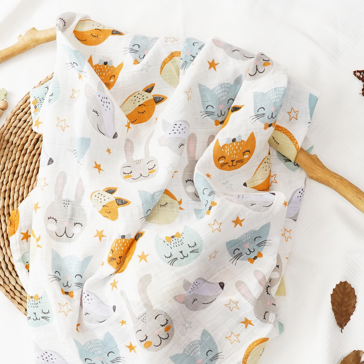 1PCS Baby Muslin Swaddle 120*1 - Baby Sleep Sack incelemesi ve fiyatı