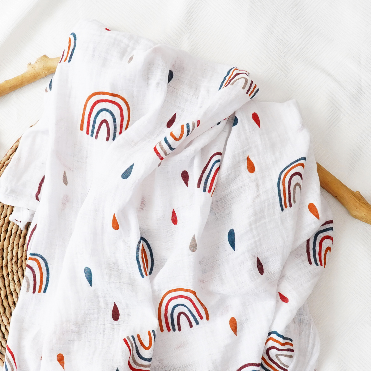 1PCS Baby Muslin Swaddle 120*1 - Baby Sleep Sack incelemesi ve fiyatı