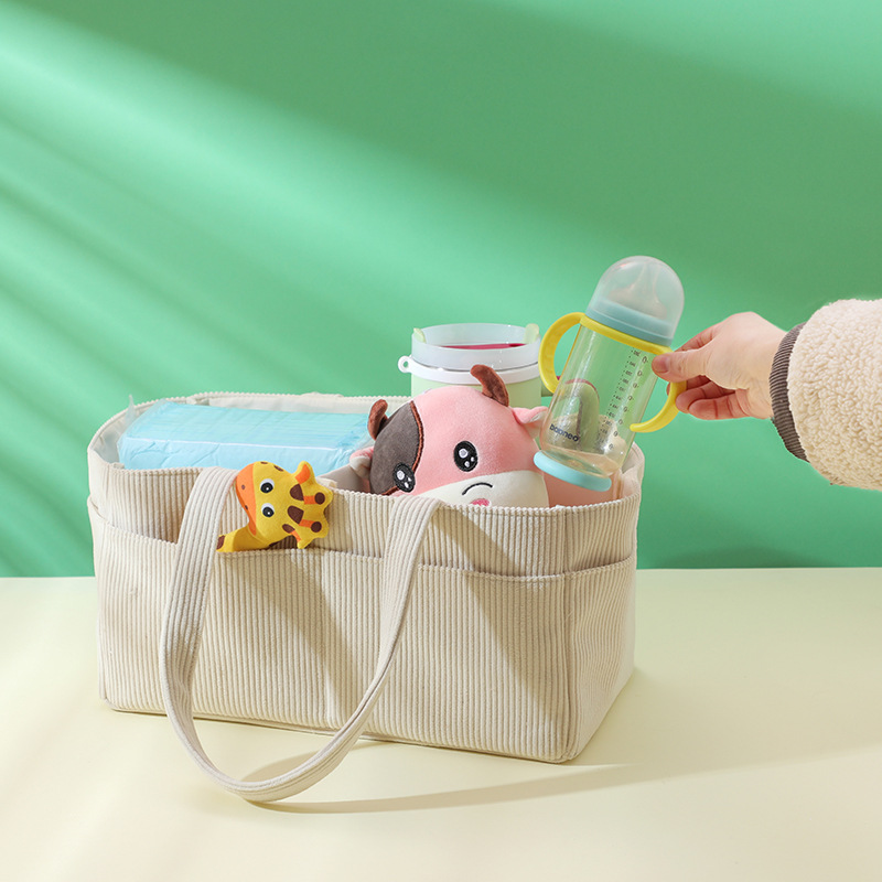 New Corduroy Diaper Caddy Orga - Baby Products Basket incelemesi ve fiyatı