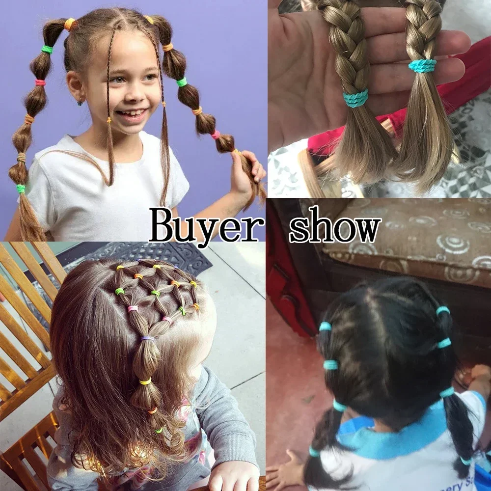 100pcs/Bag Elastic Hair Bands  - Baby Products Wholesale incelemesi ve fiyatı