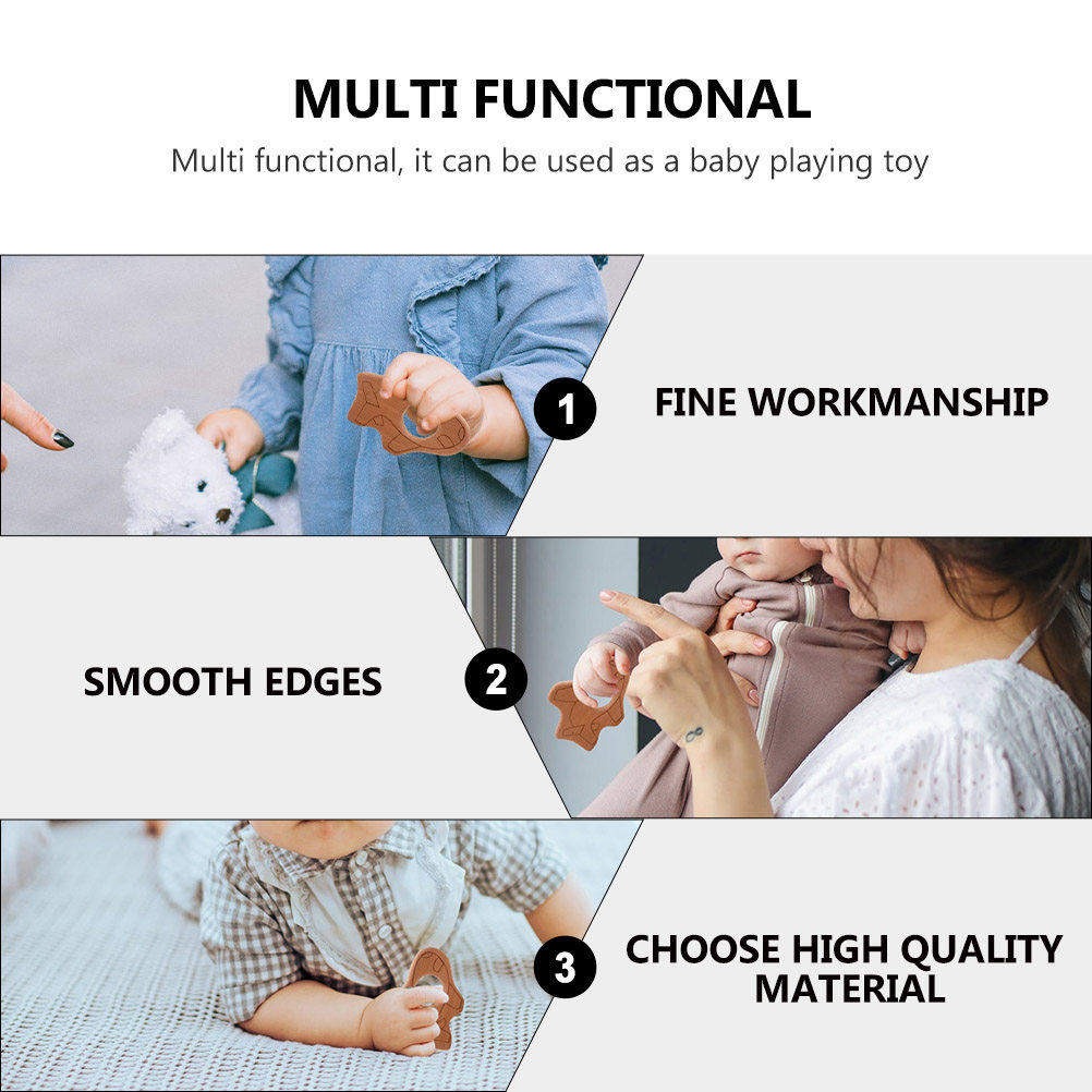 2Pcs Baby Teething Accessories - Baby Products Natural incelemesi ve fiyatı